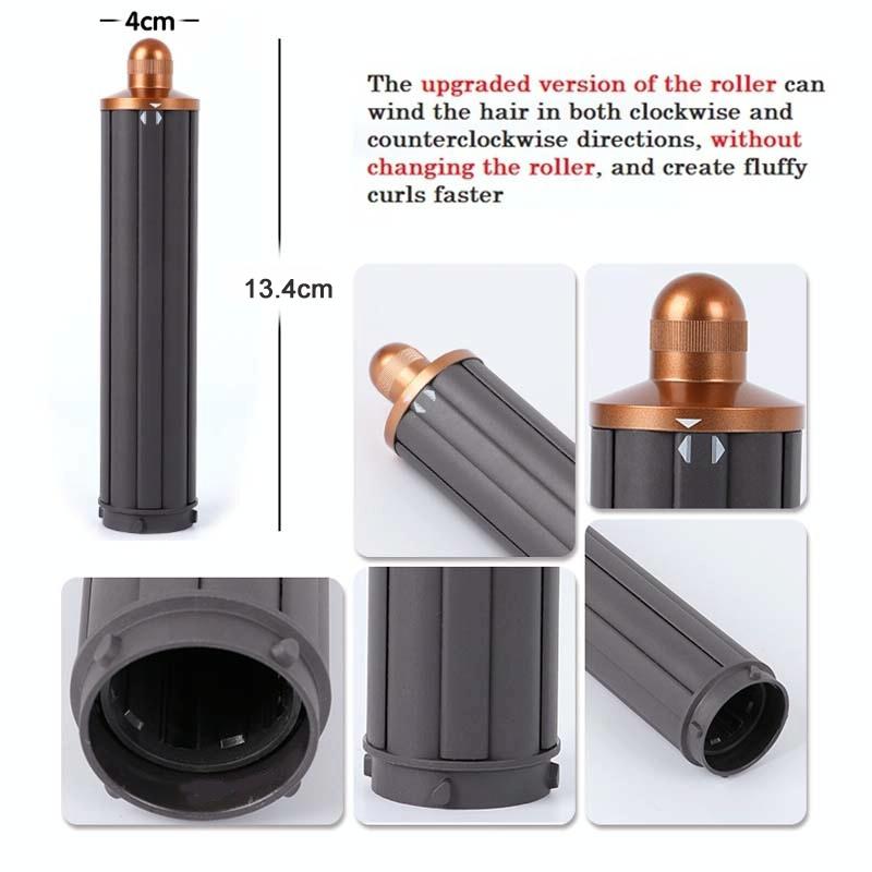 30mm Gold Long Barrel Curling Iron for Dyson Hair Dryer