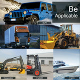 6.7W White Light Square - Shaped Waterproof Car Boat Marine Work Lights Spotlight Led Bulbs Dc 9 - 30V