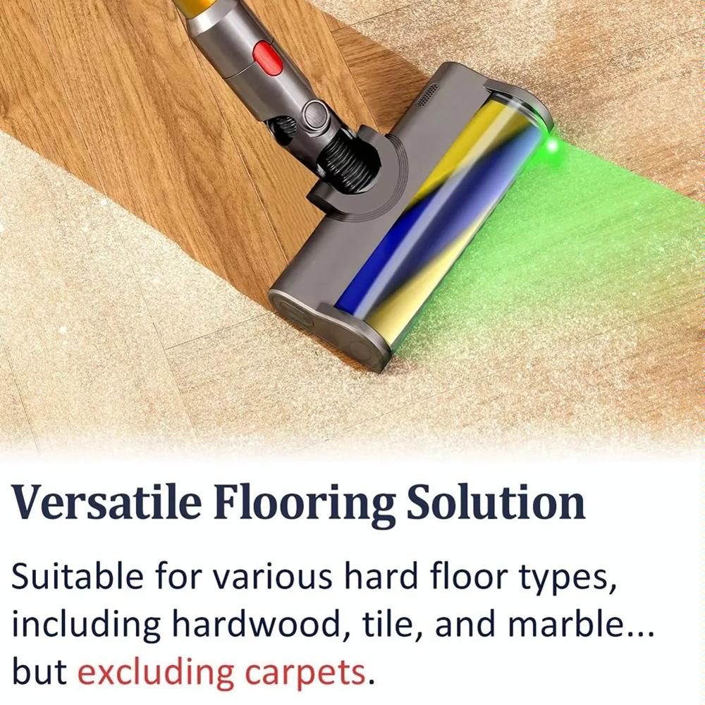Green Light Dust Display Vacuum Brush Head - For Dyson V7 V8 V10 V11 V15