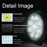 6.7W White Light Round - Shaped Waterproof Car Boat Marine Work Lights Spotlight Led Bulbs Dc 9 - 30V