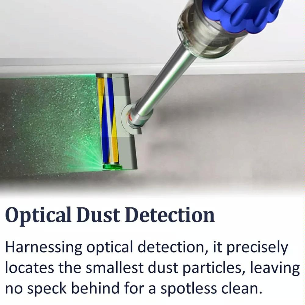 Green Light Dust Display Vacuum Brush Head - For Dyson V10 Slim V12 Slim