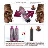 Enhanced Curling Nozzle for Dyson Airwrap Hair Dryer - Rose Red