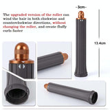 Long Barrel Curling Iron for Dyson Hair Dryer - 13.4cm Upgraded - 40mm Red