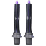 Long Barrel & Adapter Set for Dyson Hair Dryer - 1 Pair - 1Pair Long Barrels +2 Adapters Purple