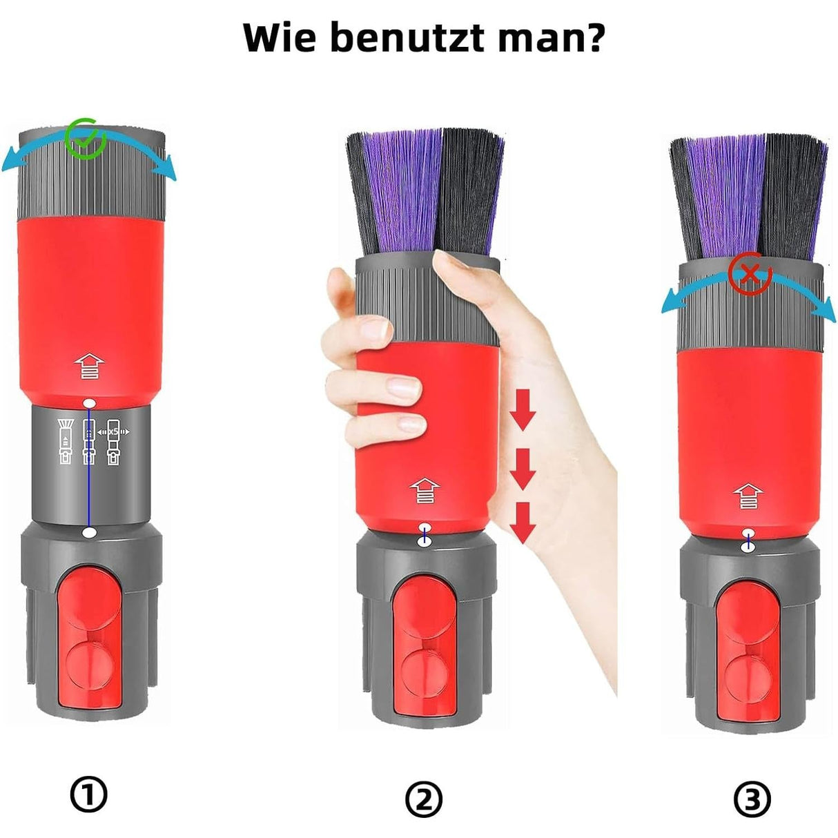 Soft Bristle Dusting Brush for Dyson Vacs V7-v15