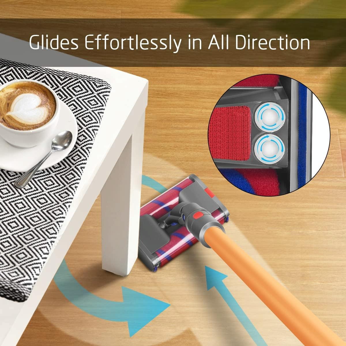 Soft Velvet Double Roller Floor Brush for Dyson Vacuum Cleaners