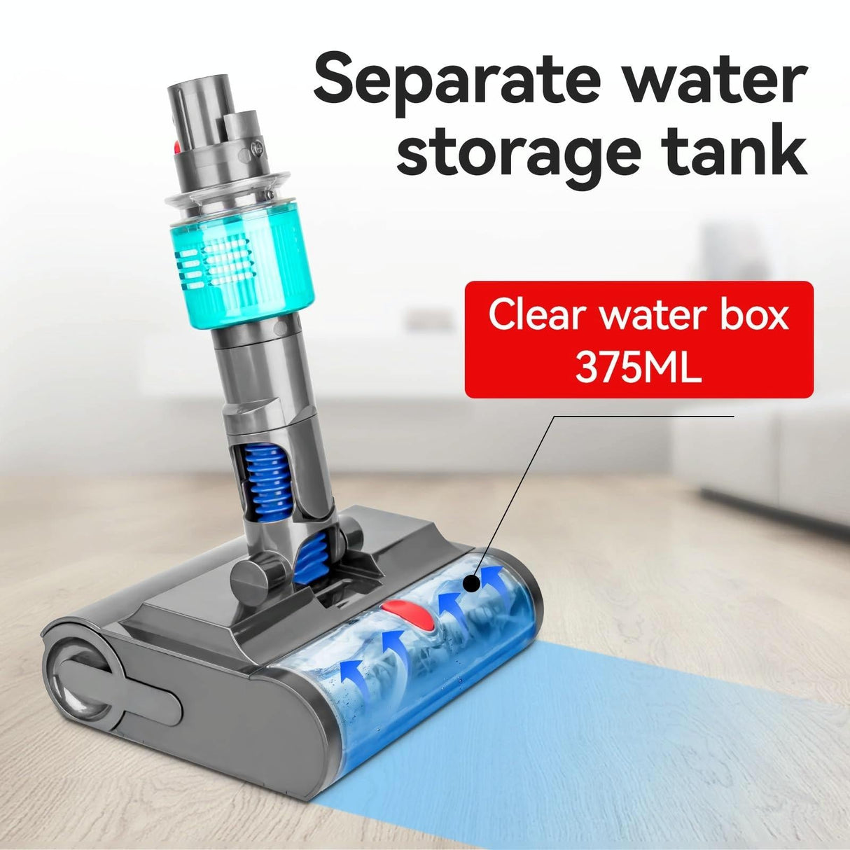 Versatile Wet / Dry Mopping Head for Dyson Vacuums