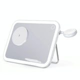 15W 3 In 1 Magnetic Led Makeup Mirror Charger - White