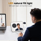 15W 3 In 1 Magnetic Led Makeup Mirror Charger - White