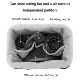 Complete Accessories Storage Bag for Dyson Hair Dryer - Grey