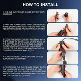 Open Design Outer Filter Cover For Hd01 / Hd03 / Hd08 / Hd15 Hair Dryer - Black