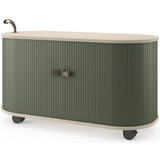 UFOU Fitin Rollin Mobile Roller Shutter Cabinet - Storage with Adjustable Shelves & Wheels