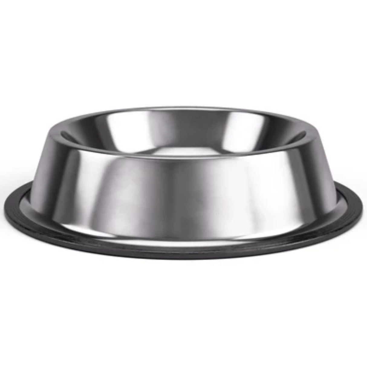 Non Slip Stainless Steel Dog Bowl Pet Cat Water Food Feeder Portable Puppy Dish - Medium (300ml)