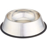 Non Slip Stainless Steel Dog Bowl Pet Cat Water Food Feeder Portable Puppy Dish - XX-Large (1 Litre)