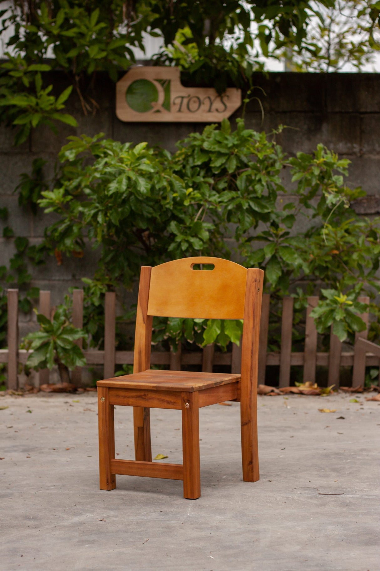2 x Acacia Stacking Chair