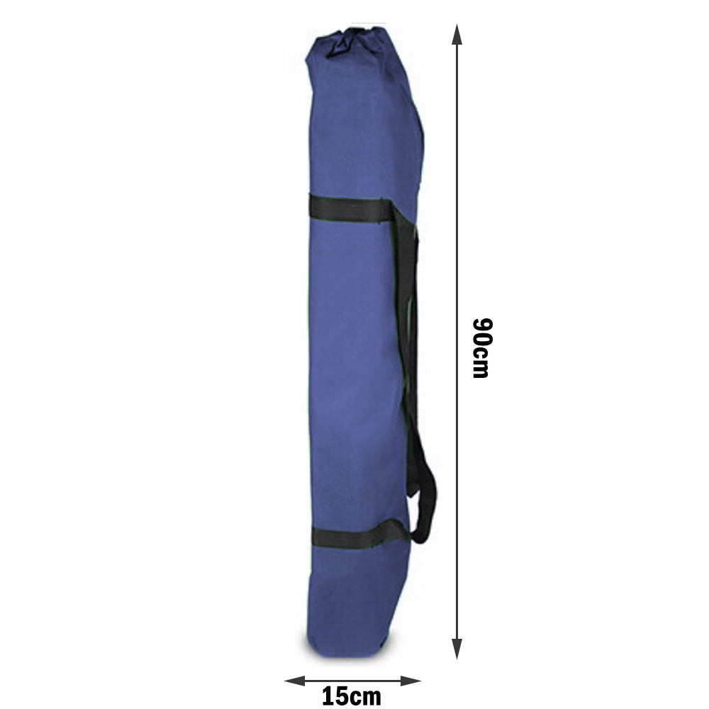 Camping Bed Folding Stretcher Light Weight w/ Carry Bag Camp Portable - navy