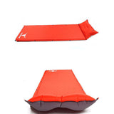 Air Bed Self Inflating Mattress Sleeping Mat Camp Camping Hiking Joinable - red