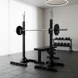Squat Rack Stand Pair Bench Press Weight Lifting Barbell