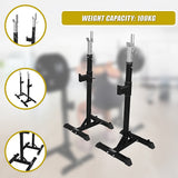 Squat Rack Stand Pair Bench Press Weight Lifting Barbell