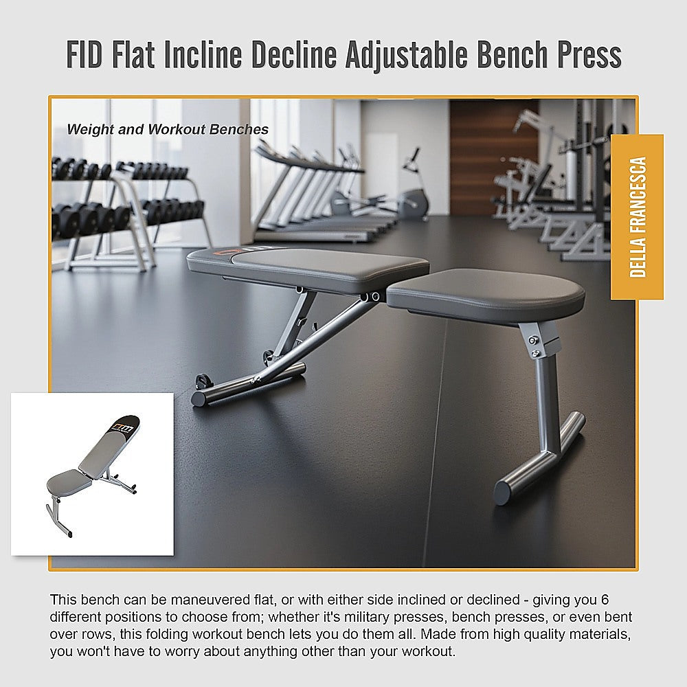 FID Flat Incline Decline Adjustable Bench Press