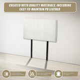 PU Leather Single Bed Headboard Bedhead - White