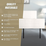 PU Leather Double Bed Headboard Bedhead - White