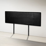 PU Leather Queen Bed Headboard Bedhead - Black