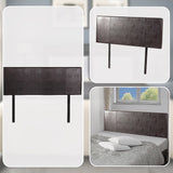 PU Leather Queen Bed Headboard Bedhead - Brown