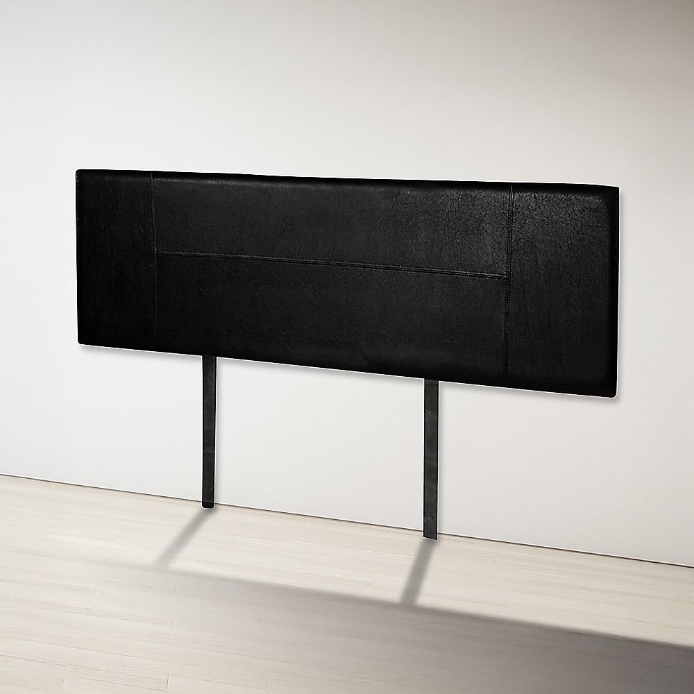 PU Leather King Bed Headboard Bedhead - Black