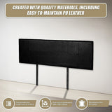 PU Leather King Bed Headboard Bedhead - Black