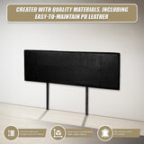 PU Leather King Bed Headboard Bedhead - Black