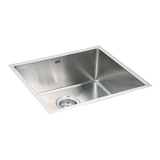 490x440mm Handmade Stainless Steel Undermount / Topmount Kitchen Laundry Sink with Waste