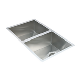 770x450mm Handmade Stainless Steel Undermount / Topmount Kitchen Sink with Waste