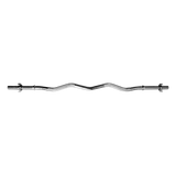 Heavy Duty EZ Curl Barbell – Weightlifting Bar with Spinlock Collars for Gym Training