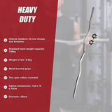 Heavy Duty EZ Curl Barbell – Weightlifting Bar with Spinlock Collars for Gym Training
