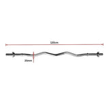 Heavy Duty EZ Curl Barbell – Weightlifting Bar with Spinlock Collars for Gym Training
