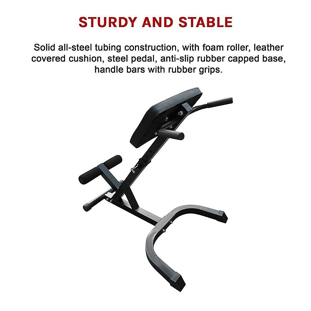 45 Degree Hyperextension Bench for Abdominal and Lower Back Strength Training Exercise