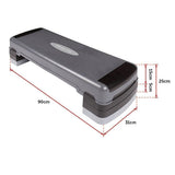 Adjustable Aerobic Step Platform – Gym Fitness Exercise Stepper for Home Workouts
