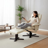 PU Leather Massage Chair Recliner Ottoman Lounge Remote