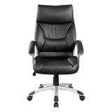 PU Leather Executive Office Chair – Ergonomic Swivel Computer Desk Chair in Black
