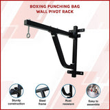 Boxing Punching Bag Wall Pivot Rack – Swivel Mount for Home Gym