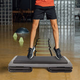 Aerobic Workout 4 Block Adjustable Step Platform for Home Gym Fitness Training Exercise