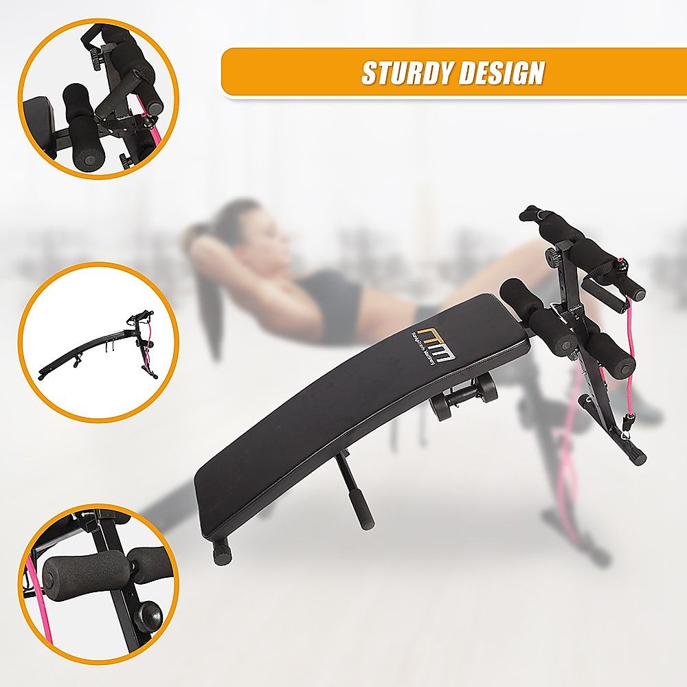 Foldable Incline Sit Up Bench for Home Gym Ab Workout Training