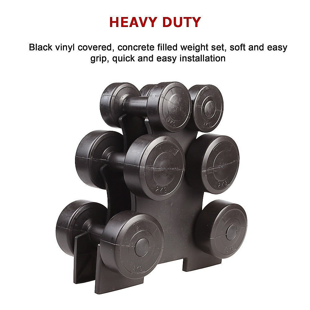 12kg Dumbbell Weights Set