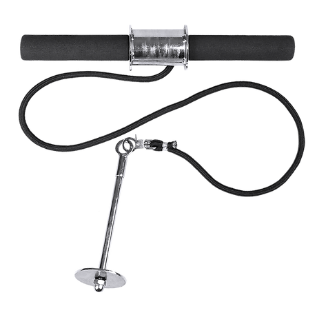 Forearm Wrist Grip Strength Roller Exercise Bar Home Gym Training