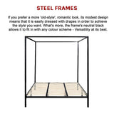 4 Four Poster King Bed Frame