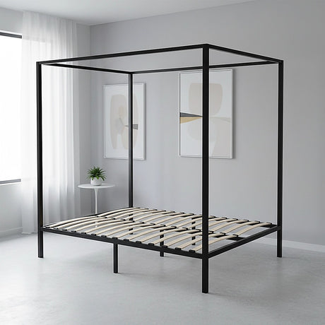 4 Four Poster Queen Bed Frame