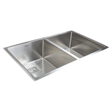 835x505mm Handmade 1.5mm Stainless Steel Undermount / Topmount Kitchen Sink with Square Waste