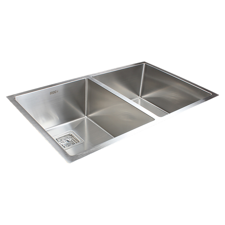 835x505mm Handmade 1.5mm Stainless Steel Undermount / Topmount Kitchen Sink with Square Waste