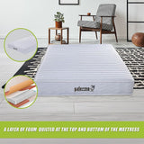Contour Encased Coil Queen Mattress – Hybrid Support with CertiPUR-US® Certified Foam Comfort Layers
